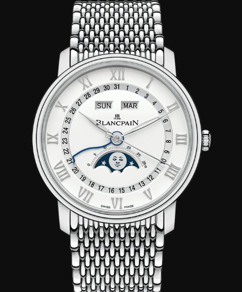 Blancpain Villeret Watch Price Review Quantième Complet Replica Watch 6654A 1127 MMB